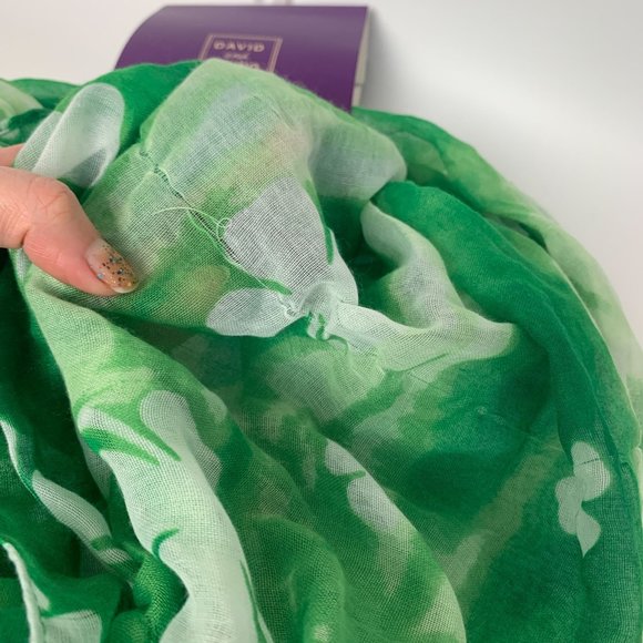 David & Young green St. Patty's Day infinity scarf - Picture 3 of 6